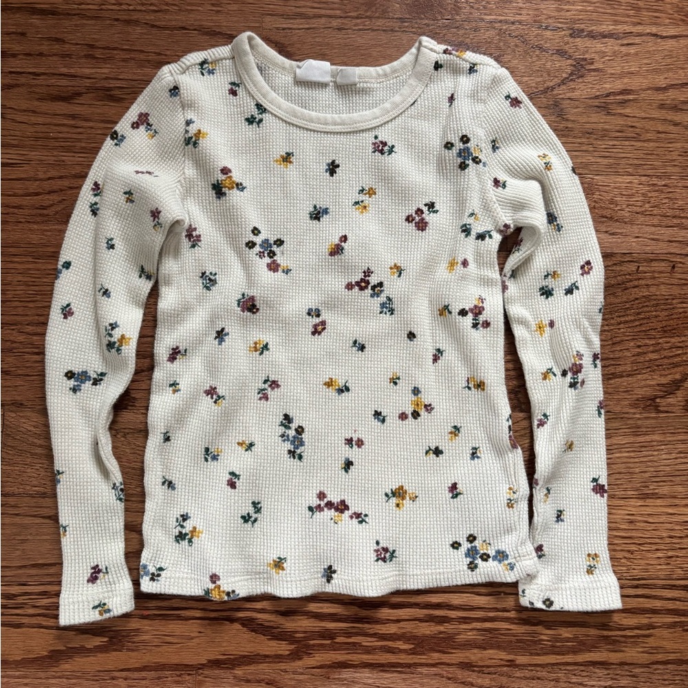Gap Floral Patterned Kids Long Sleeve Thermal Shirt